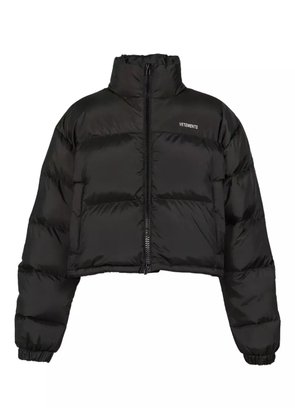 VETEMENTS quilted puffer jacket - Black