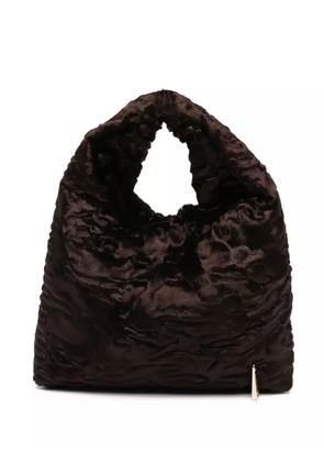 la milanesa textured tote bag - Brown