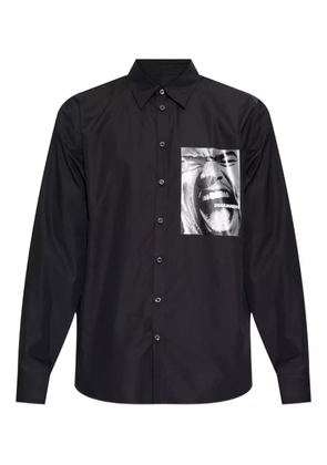 DSQUARED2 graphic-stamp shirt - Black
