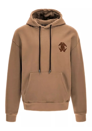 Roberto Cavalli logo-embroidered hoodie - Brown