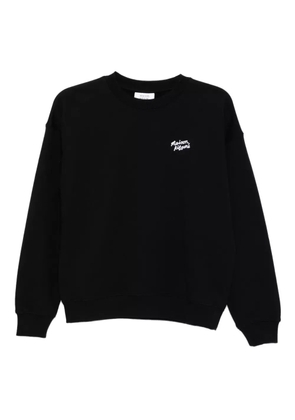 Maison Kitsuné embroidered-logo sweatshirt - Black
