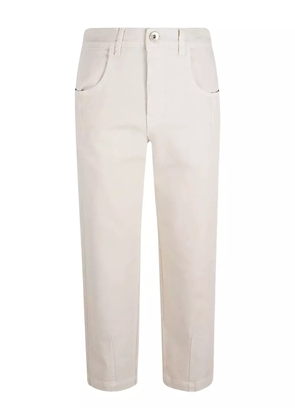 Eleventy patch-pocket trousers - White