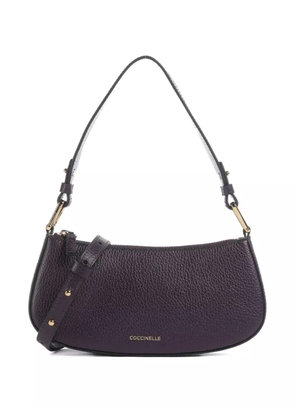 Coccinelle Merveille leather shoulder bag - Purple
