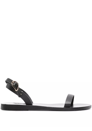 Ancient Greek Sandals Irida leather sandals - Black