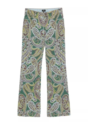 ETRO paisley-print jeans - Green