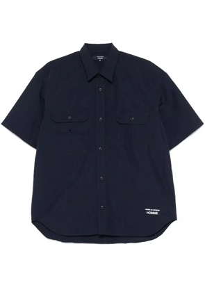 Comme des Garçons Homme logo-embroidered shirt - Blue