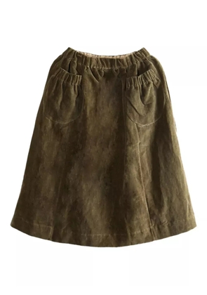 Casey Casey Ghost pocket-detail elastic-waist midi skirt - Green