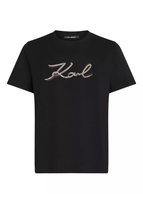 Karl Lagerfeld sequin-embellished T-shirt - Black