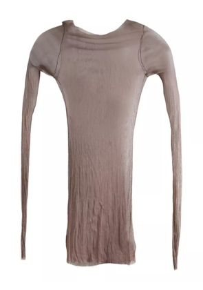 Cortana T De Tul sheer long-sleeve T-shirt - Grey