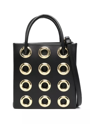 Moschino ring-hardware mini bag - Black