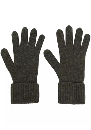 N.Peal ribbed knit cashmere-blend gloves - Green