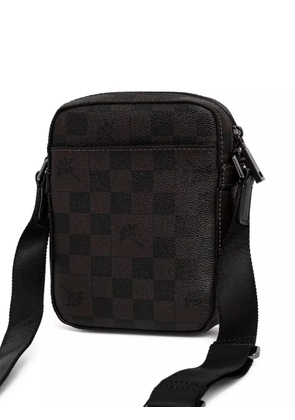 Joop! check-pattern messenger bag - Black