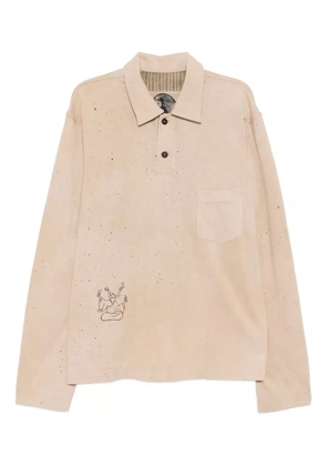 Ziggy Chen Rugby polo shirt - Brown