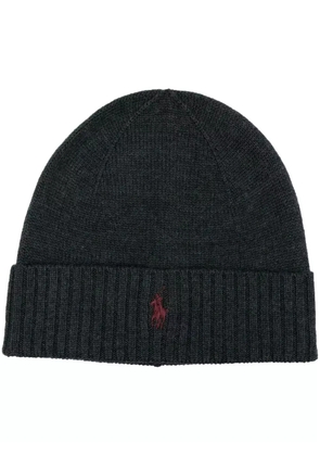 Polo Ralph Lauren embroidered logo beanie - Grey