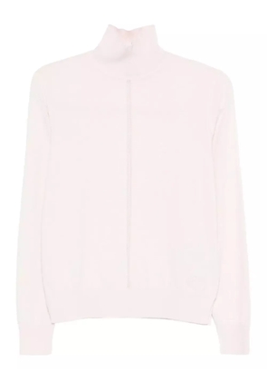 BOSS turtleneck front-detail sweater - Pink