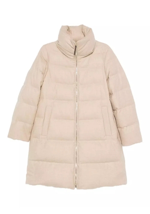 Herno quilted high-neck coat - Neutrals