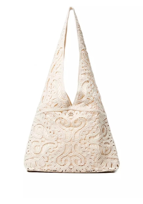 TWINSET Ventotene crochet shoulder bag - Neutrals