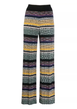 Missoni striped knitted trousers - Black