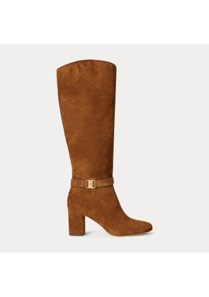 Kellie Suede Tall Boot Heel