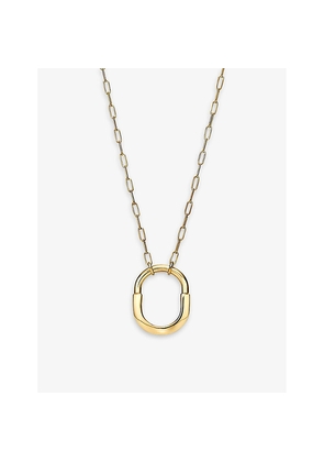 Mens Tiffany & Co Tiffany Lock Medium 18ct Yellow-Gold Pendant Necklace