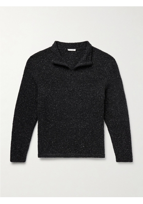 The Row - Cusko Cashmere-Blend Bouclé Half-Zip Sweater - Men - Gray - S