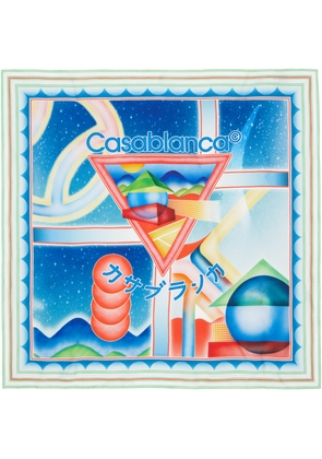Casablanca Multicolor Medium Silk Scarf