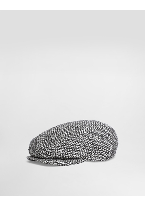 Dolce & Gabbana Wool Blend Dotted Flat Cap - Man Hats And Gloves Multicolor 58