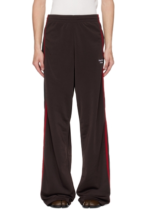 Martine Rose Brown Wide Leg Track Pants