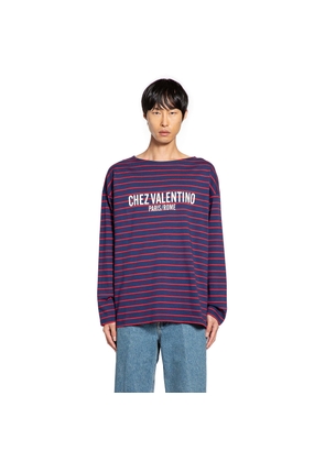 Chez Valentino Striped Long Sleeve T-Shirt