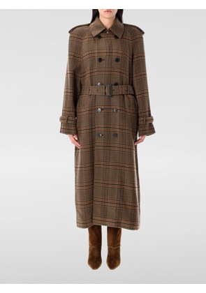 Coat SAINT LAURENT Woman color Brown