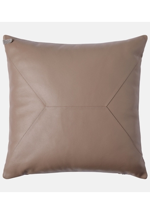 Brunello Cucinelli Monili leather cushion