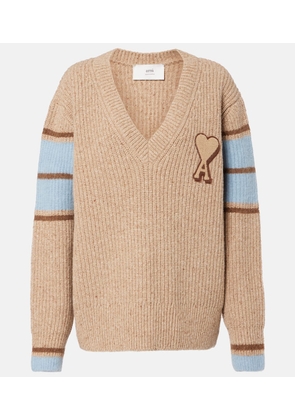 Ami Paris Ami de Cour wool and alpaca-blend sweater