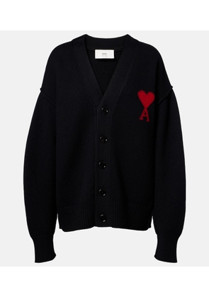 Ami Paris Ami de Cour virgin wool cardigan