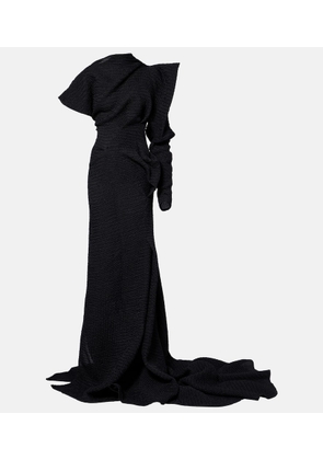 Maticevski Lyra asymmetric draped gown