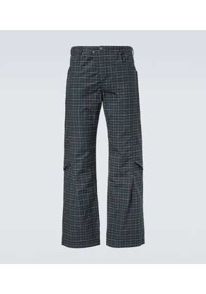 Kiko Kostadinov Kraner checked cotton-blend wide-leg pants