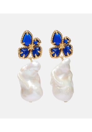 Zimmermann Bloom Baroque pearl drop earrings