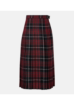 Burberry Pleated plaid twill kilt