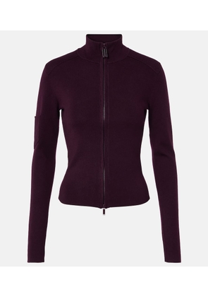 Victoria Beckham Wool-blend zip-up sweater