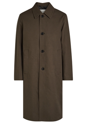 Dries Van Noten Rankle Stretch-cotton Coat - Brown - S