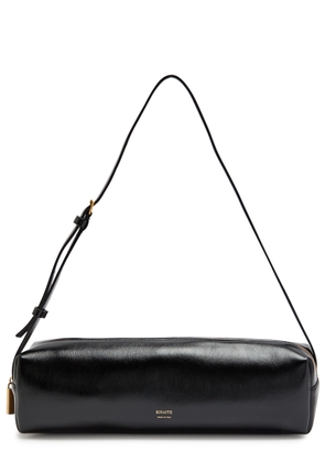 Khaite Kye Glossed Leather Shoulder bag - Black - One Size