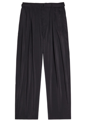 Lemaire Belted Relaxed Straight-leg Trousers - Black - 48 (IT48 / M)