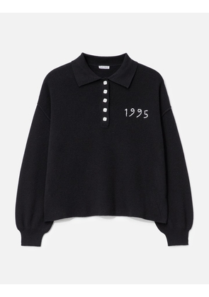 Black 1995 Knit Polo