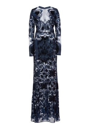 Elie Saab Sequin-Embellished Maxi Dress - Moda Operandi
