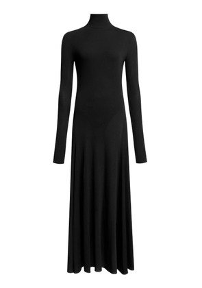 ALAÏA - Heart Cut-Out Jersey Midi Dress - Black - FR 40 - Moda Operandi
