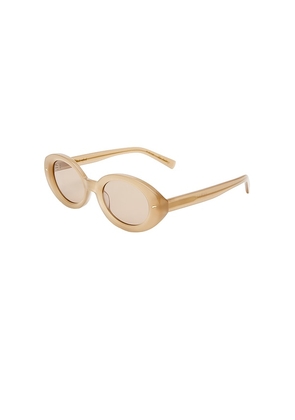 Luv Lou The Audrey Sunglasses in Cream.