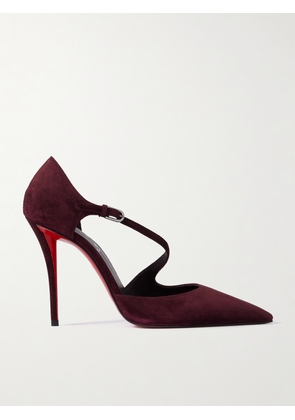 Christian Louboutin - Miss Ziggyta 100 Suede Pumps - Purple - IT36,IT36.5,IT37,IT37.5,IT38,IT38.5,IT39,IT39.5,IT40,IT40.5,IT41,IT41.5,IT42