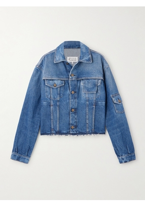 Maison Margiela - Sports Frayed Denim Jacket - Blue - IT36,IT38,IT40,IT42,IT44,IT46