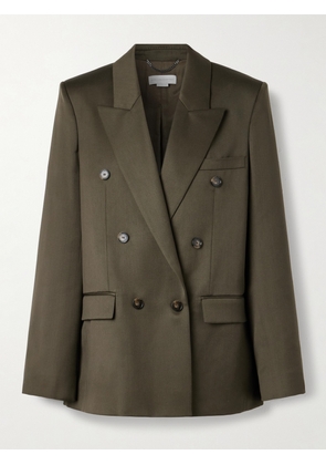 Stella McCartney - Double-breasted Wool-crepe Blazer - Green - IT34,IT36,IT38,IT40,IT42,IT44,IT46,IT48
