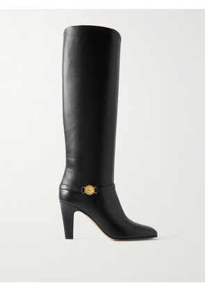 Chloé - Eve Embellished Leather Knee Boots - Black - IT36,IT37,IT37.5,IT38,IT38.5,IT39,IT39.5,IT40,IT40.5,IT41