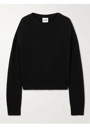 KHAITE - Milo Cashmere Sweater - Black - x small,small,medium,large,x large